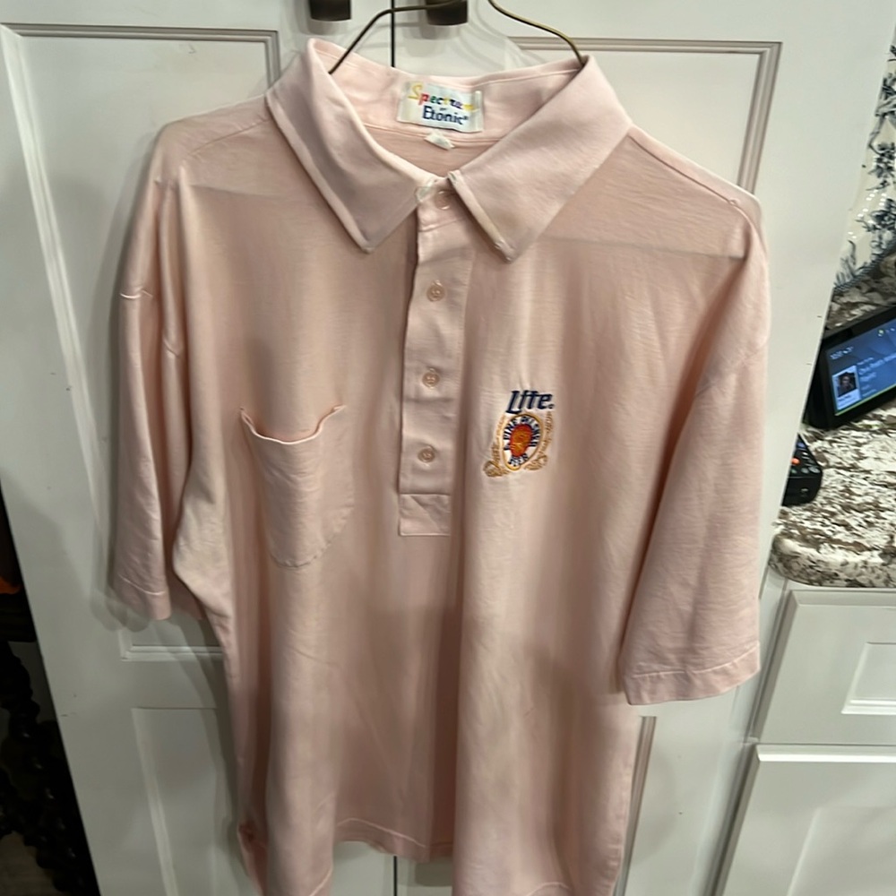 XL Spectrum by Etonic old school vintage retro style short sleeve pocket polo